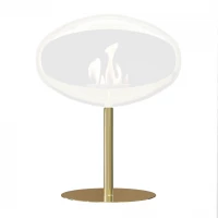 Polished Brass Cocoon Pedestal Base by Cocoon Fires, a stylish and sturdy accessory for bioethanol fireplaces.