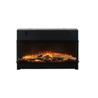 Dimplex Vivente Plus 100 built-in electric fireplace with multi-sided design and app control.