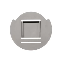 Mounting Plate in Steel for a Cocoon Burner by Cocoon Fires, designed for stability and secure installation.