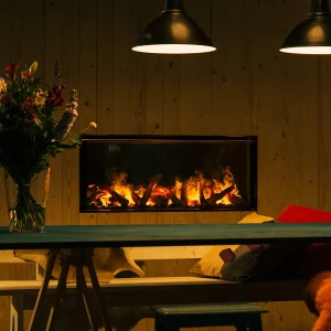 Faber e-BoX 1000-450 I water vapour fireplace with realistic flame effect and remote control