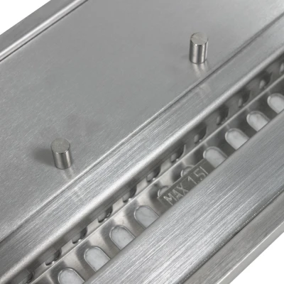 ScandiFlames Deluxe Bio Burner - 1.5L (W: 32 cm) in stainless steel, a sleek and efficient manual bioethanol burner.