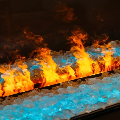 Faber e-Matrix Linear 1300-400 I – Buy Now Faber e-Matrix Linear 1300-400 I water vapour fireplace with realistic Opti-myst flame effect, ideal for modern interiors.