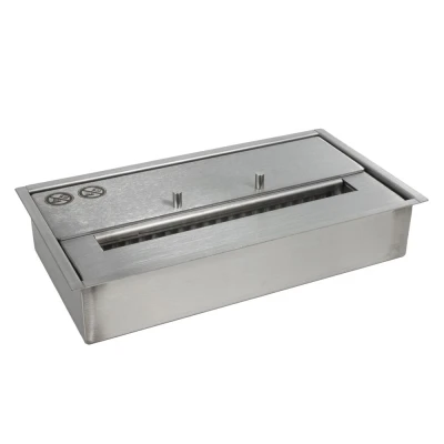 ScandiFlames Deluxe Bio Burner - 2.0L | Buy Now ScandiFlames Deluxe Bio Burner - 2.0L (W: 32 cm) in stainless steel with manual control, offering up to 8 hours of burn time.