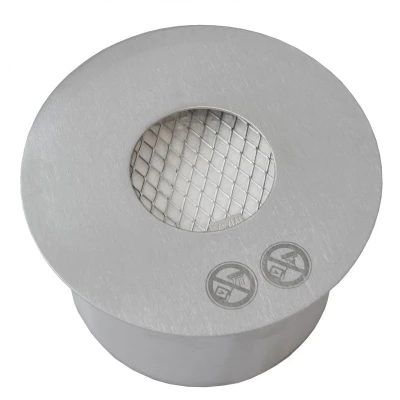 ScandiFlames Round 2.5L Bio Burner (Ø: 19 cm) - Stainless steel manual bioethanol burner for custom fireplace installations.