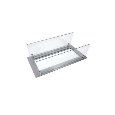 Built-in Profile - 45 cm by ScandiFlames, high-quality steel accessory for bioethanol fireplaces.