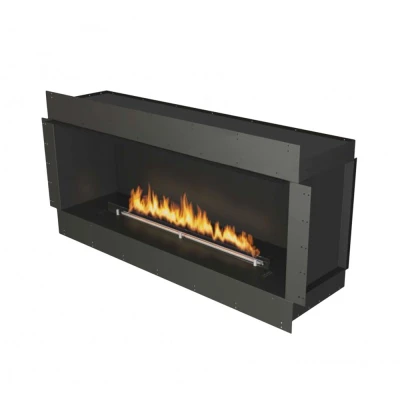 Forma 1500 Single-sided bioethanol fireplace – a sleek, built-in fireplace with remote control and automatic operation.