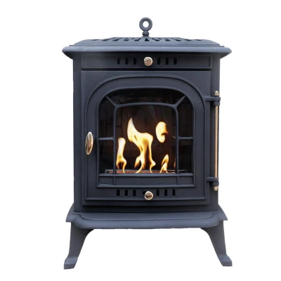 Altar Cast Iron Bioethanol Stove by ScandiFlames - Elegant and efficient heating solution with a timeless cast iron design.