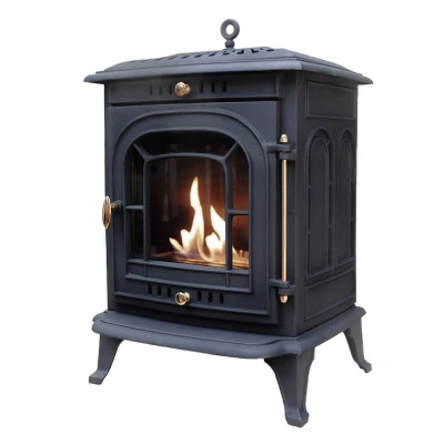 Altar Cast Iron Bioethanol Stove by ScandiFlames - Elegant and efficient heating solution with a timeless cast iron design.