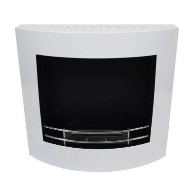 ScandiFlames White Wall Mounted Bioethanol Fireplace | Buy Now ScandiFlames White Wall Mounted Bioethanol Fireplace - a modern, wall-mounted bioethanol fireplace with a sleek white finish and