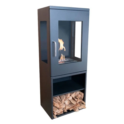 Cheyenne Bioethanol Stove Fireplace by ScandiFlames, a modern and compact heating solution with a 1-litre capacity and 4.5-hour 