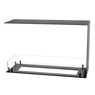 Foco Room Divider 800 Medium bioethanol fireplace – a two-sided built-in fireplace with manual control and modern design.