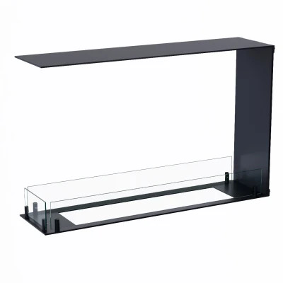 Foco Room Divider 800 Slim by FOCO Fires – A stylish three-sided built-in bioethanol fireplace with manual control and a sleek b