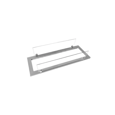 ScandiFlames Steel Frame with Glass for 45 cm Superior Burner - Stainless Steel