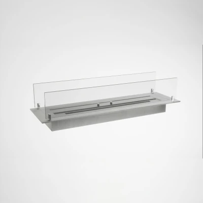 ScandiFlames Built-in Profile - 80 cm, a sleek and durable steel profile for built-in bioethanol fireplaces.