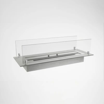 ScandiFlames Built-in Profile - 60 cm - premium steel fireplace frame for seamless installation.