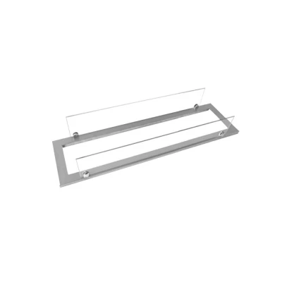 ScandiFlames Steel Frame with Glass for 60 cm Superior Burner – a sleek and protective addition to your bioethanol fireplace.