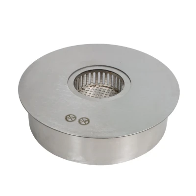 ScandiFlames Large Round Outdoor Bioethanol Burner, a high-quality steel manual bioethanol burner with 9L capacity and 10-hour b