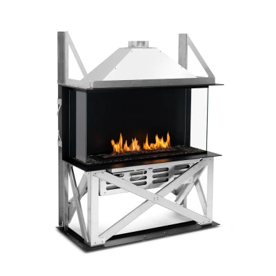 Planika Stone Core Bioethanol Fireplace | Buy Now Planika Stone Core bioethanol fireplace – modern, black, automatic, and floor-standing with a 13.4L capacity.