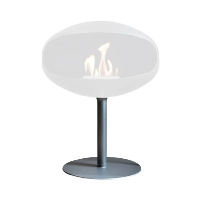 Cocoon Pedestal Base - Matte Black, a stylish and sturdy accessory for your Cocoon bioethanol fireplace.