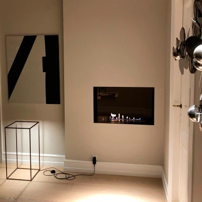 Foco Two 800 Bioethanol Fireplace | Buy Now Foco Two 800 bioethanol fireplace – a stylish built-in see-through model with remote control and a sleek black finish.