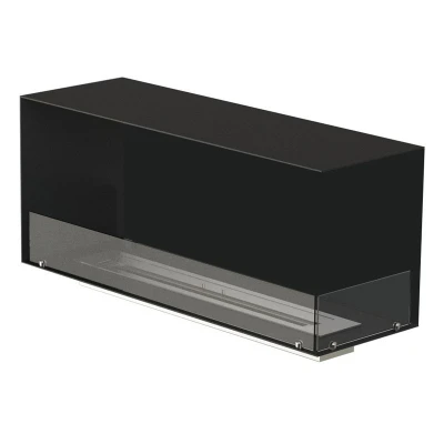 Foco Corner Right 1200 | FOCO Fires – Buy Now Foco Corner Right 1200 by FOCO Fires – a modern built-in corner bioethanol fireplace with a sleek black finish, remote control,