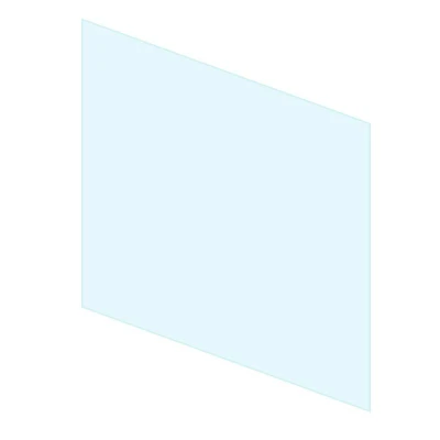 Full Side Glass - 400 mm by FOCO Fires, a premium tempered glass panel for bioethanol fireplaces, ensuring safety and elegance.