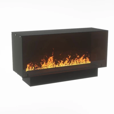 Foco Myst One 1200 by FOCO Fires - a built-in one-sided vapour fireplace with realistic flame effect and remote control.