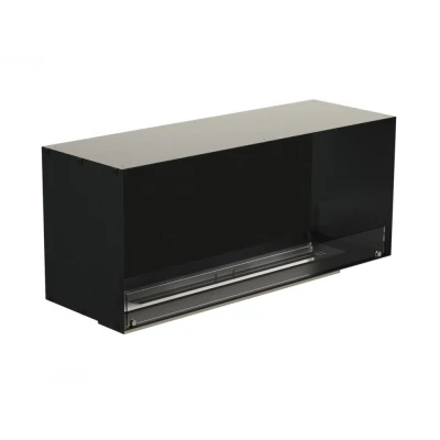 Foco One 1200 Bioethanol Fireplace | Buy Now Foco One 1200 bioethanol fireplace with black finish, designed for built-in one-sided installation.