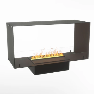 Foco Myst Two 1000 by FOCO Fires – a premium built-in see-through vapour fireplace with Opti-Myst technology and remote control.