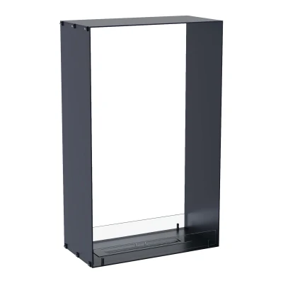 Foco Two 800 Tall by FOCO Fires – a premium see-through built-in bioethanol fireplace with remote control, automatic, and manual