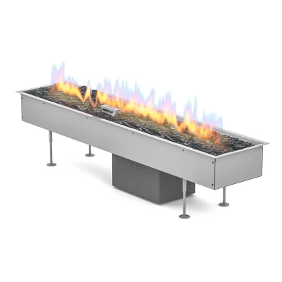 Galio Insert 1000 - Automatic | Outdoor Gas Fireplace Galio Insert 1000 - Automatic outdoor gas burner in Corten Rust finish with app and remote control.