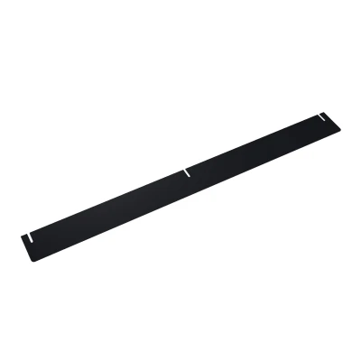 Heat Deflector for Foco Bioethanol Fireplaces – black, 180 cm, enhances heat efficiency and safety.