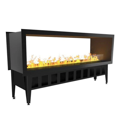 Incanto ST 1500 Two-sided Water Vapour Fireplace by Magic Fire by Safretti – a sleek, built-in see-through vapour fireplace with
