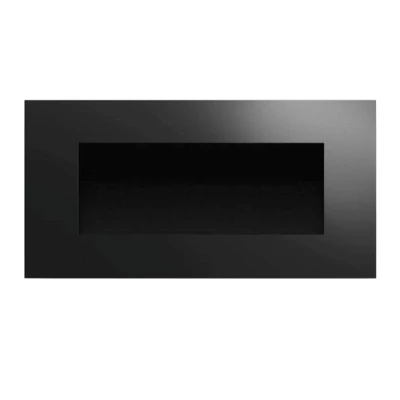 Icon Fires Nero 1150 Wall Fire in black, a sleek and modern wall-mounted bioethanol fireplace with 8-hour burn time and 5.4 kW h