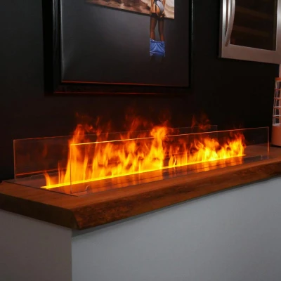 Mistero 1000 Water Vapour Fireplace - Magic Fire by Safretti Mistero 1000 Water Vapour Fireplace by Magic Fire with a sleek black finish and realistic flame effect.