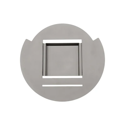 Mounting Plate in Steel for a Cocoon Burner by Cocoon Fires, designed for stability and secure installation.
