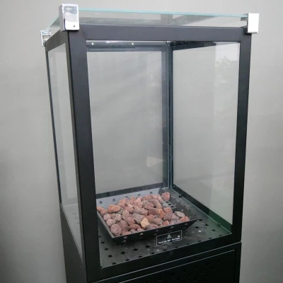 Glass replacement panel for Muztag Marbella Patio Heater, designed for durability and wind protection.