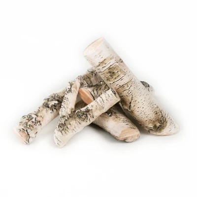 ScandiFlames White Decoration Set - 5 pcs, heat-resistant ceramic stones for bioethanol fireplaces.