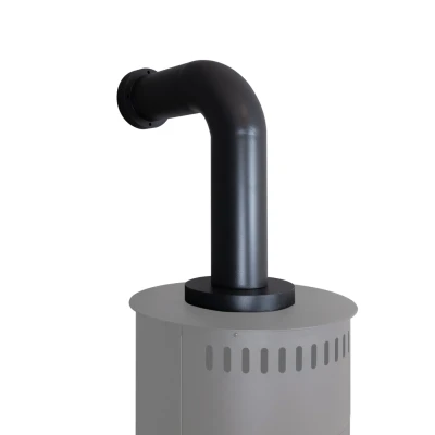 Fake Flue for Bioethanol Stove - Small | ScandiFlames ScandiFlames Fake Flue for Bioethanol Stove - Small, 46 cm, black finish, decorative chimney effect.