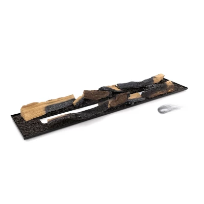 Decorative Logs for the Retro 1000 bioethanol fireplace, adding a realistic and elegant touch.