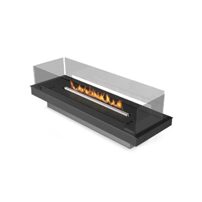 Built-in Profile - Prime Fire 590 bioethanol fireplace in sleek black finish with app and remote control functionality.