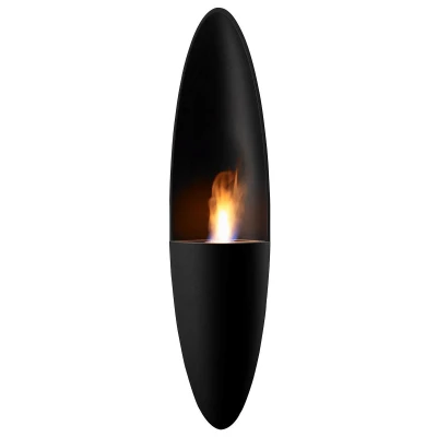Safretti Prometheus PB - Black | Buy Wall-Mounted Fireplace Safretti Prometheus PB - Black wall-mounted bioethanol fireplace with a sleek design and long-lasting burn time.