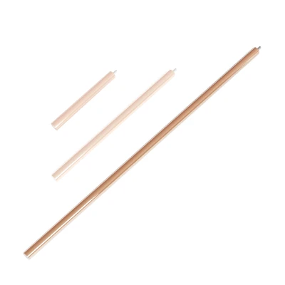 100 cm Aeris Extension Rod in polished copper for Cocoon Fires bioethanol fireplaces, designed for height adjustment and modern 