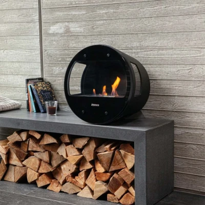 Metal Stand for Aduro B1 and B2 Bioethanol Fireplaces - Black, durable, and stylish support for your bioethanol fireplace.