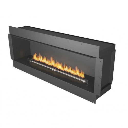 Forma 1800 Single-sided bioethanol fireplace – a sleek, built-in luxury fireplace with app control and remote operation.
