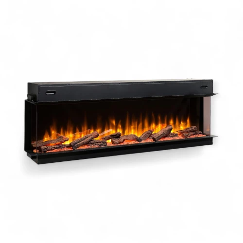 Dimplex Ignite Ultra 74 built-in electric fireplace with multi-sided installation options and app control.