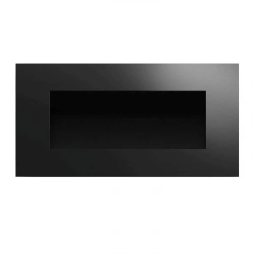 Icon Fires Nero 1150 Wall Fire in black, a sleek and modern wall-mounted bioethanol fireplace with 8-hour burn time and 5.4 kW h