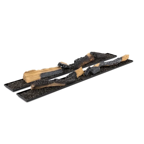 Cool Flame Logset 1000 for Opti-myst fireplaces, a realistic decorative logset for vapour fireplaces.