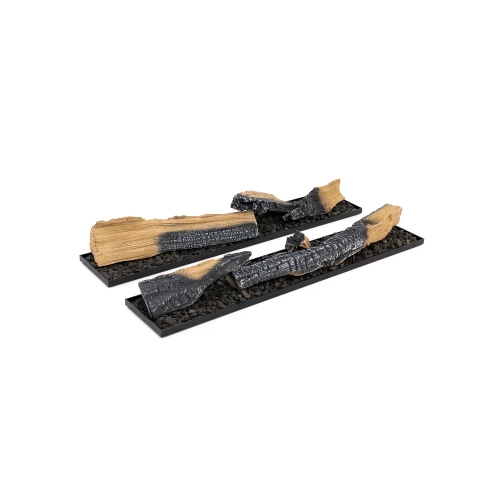 Cool Flame Logset 500 for Opti-myst fireplaces, featuring a realistic vapour flame effect, designed to enhance modern interiors 