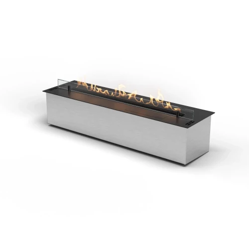 Prime Fire 2.0 990 - BEV Bioethanol Burner in sleek black finish, offering automatic control and a modern flame experience.